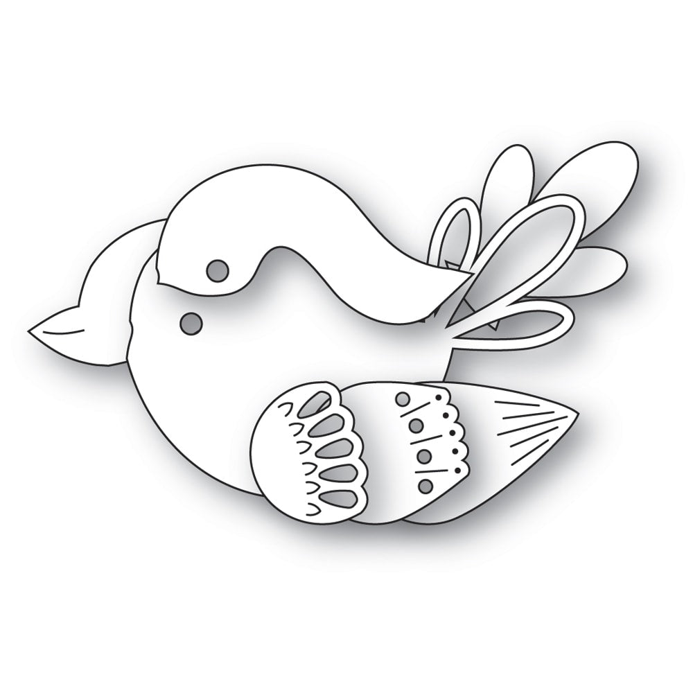 Poppy Stamps Stanzschablone - 2714 Nordic Bold Bird