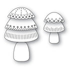 Poppy Stamps Stanzschablone - 2715 Nordic Button Mushrooms