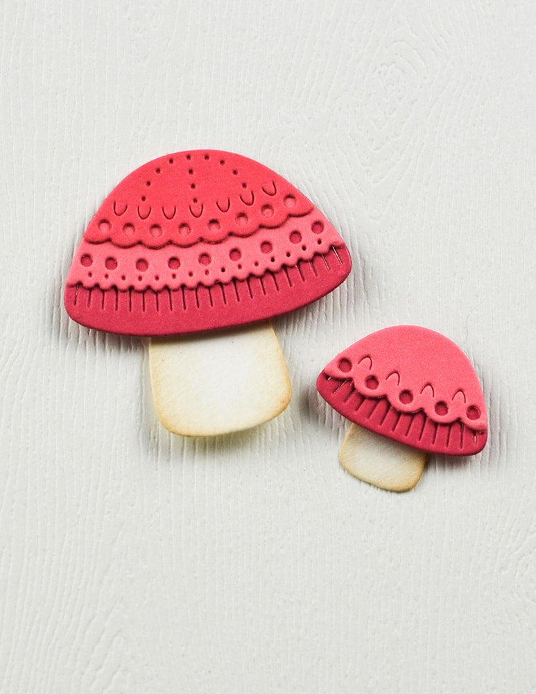 Poppy Stamps Stanzschablone - 2715 Nordic Button Mushrooms