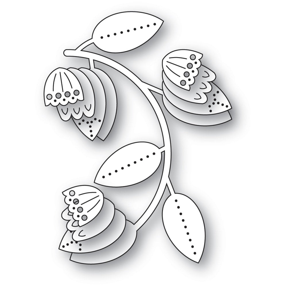 Poppy Stamps Stanzschablone - 2716 Nordic Sweeping Branch