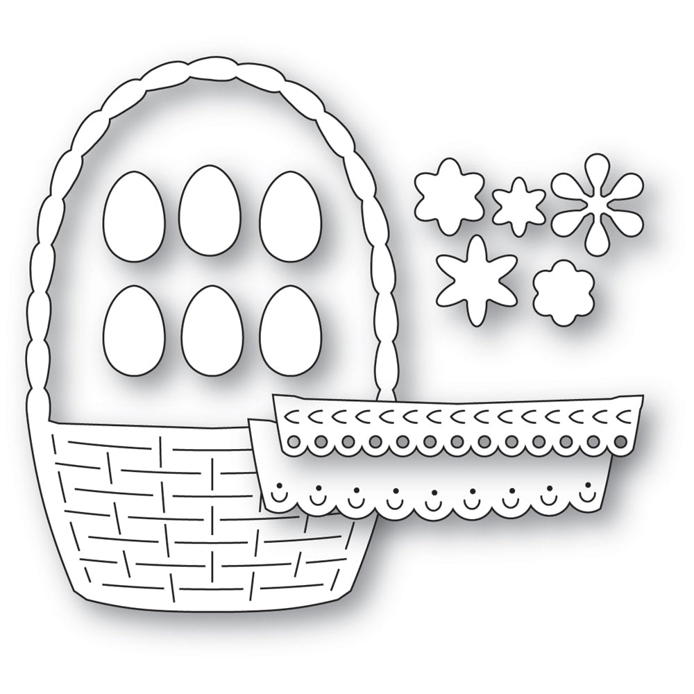 Poppy Stamps Stanzschablone - 2718 Nordic Basket