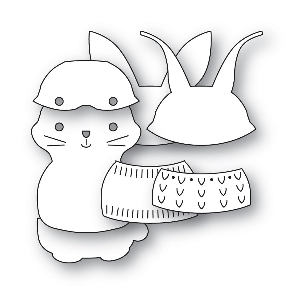 Poppy Stamps Stanzschablone - 2719 Nordic Bunny