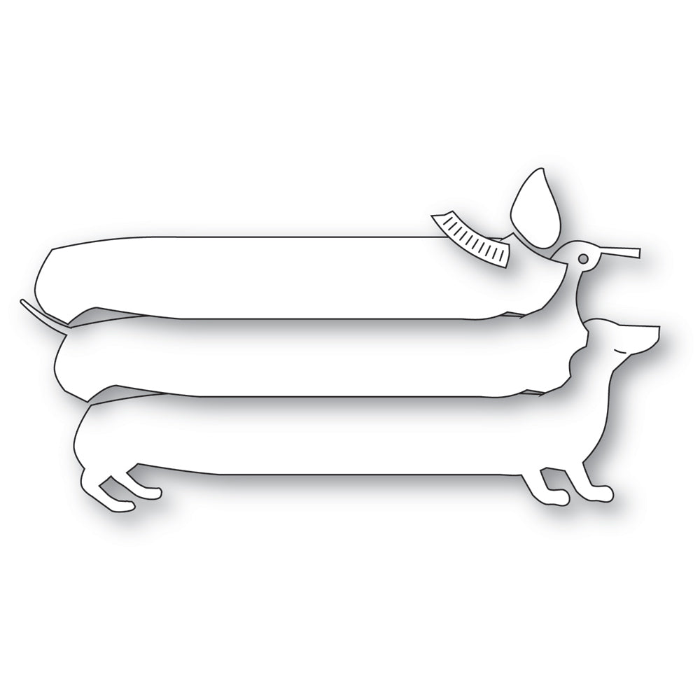 Poppy Stamps Stanzschablone - 2722 Long Dachshund