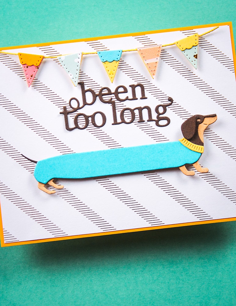 Poppy Stamps Stanzschablone - 2722 Long Dachshund