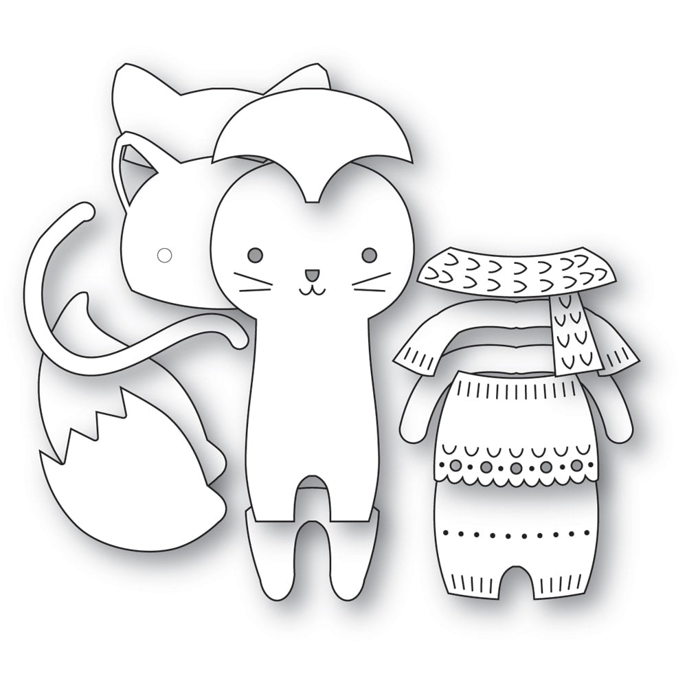 Poppy Stamps Stanzschablone - 2724 Nordic Bundled Fox