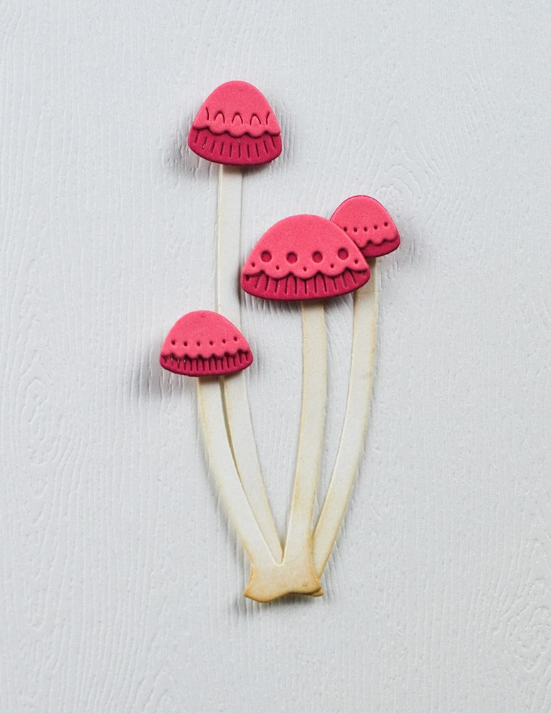 Poppy Stamps Stanzschablone - 2725 Nordic Long Stem Mushrooms