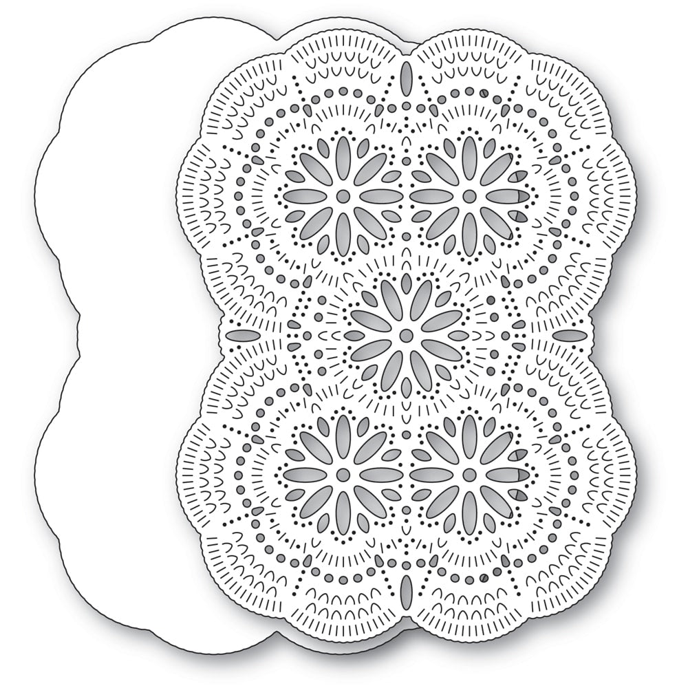 Poppy Stamps Stanzschablone - 2727 Nordic Floral Burst Background