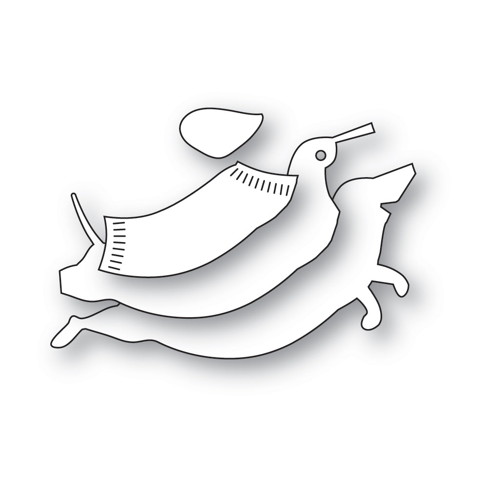 Poppy Stamps Stanzschablone - 2729 Leaping Dachshund