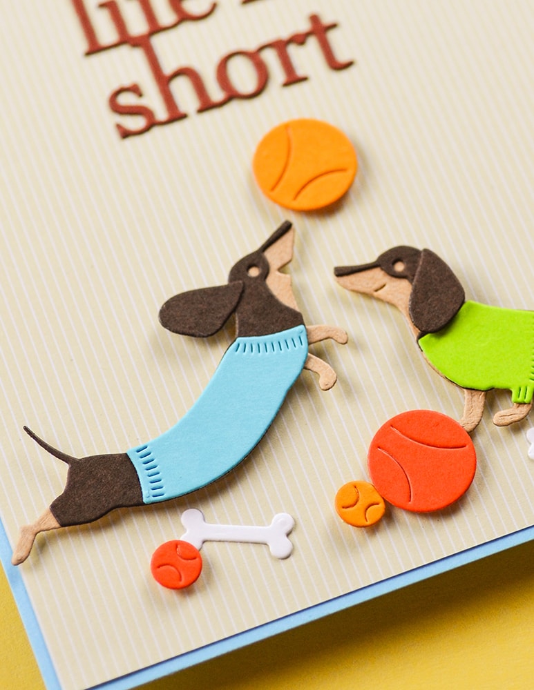Poppy Stamps Stanzschablone - 2729 Leaping Dachshund