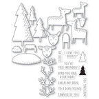 Poppy Stamps Stanzschablone - Whittle Forest Reindeer Kit