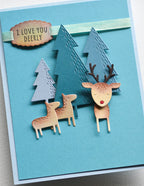 Poppy Stamps Stanzschablone - Whittle Forest Reindeer Kit