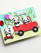 Poppy Stamps Stanzschablone - Whittle Panda Pickup Kit
