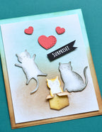 Poppy Stamps Stanzschablone - Whittle Adorable Kitty Kit