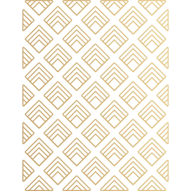 Poppy Stamps Hot Foil Plate - Deco Diamond