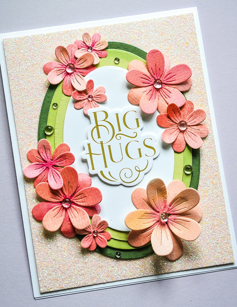 Poppy Stamps Hot Foil Plate - You Are Amazing Poe Script Greetings (inkl. Stanzschablonen)
