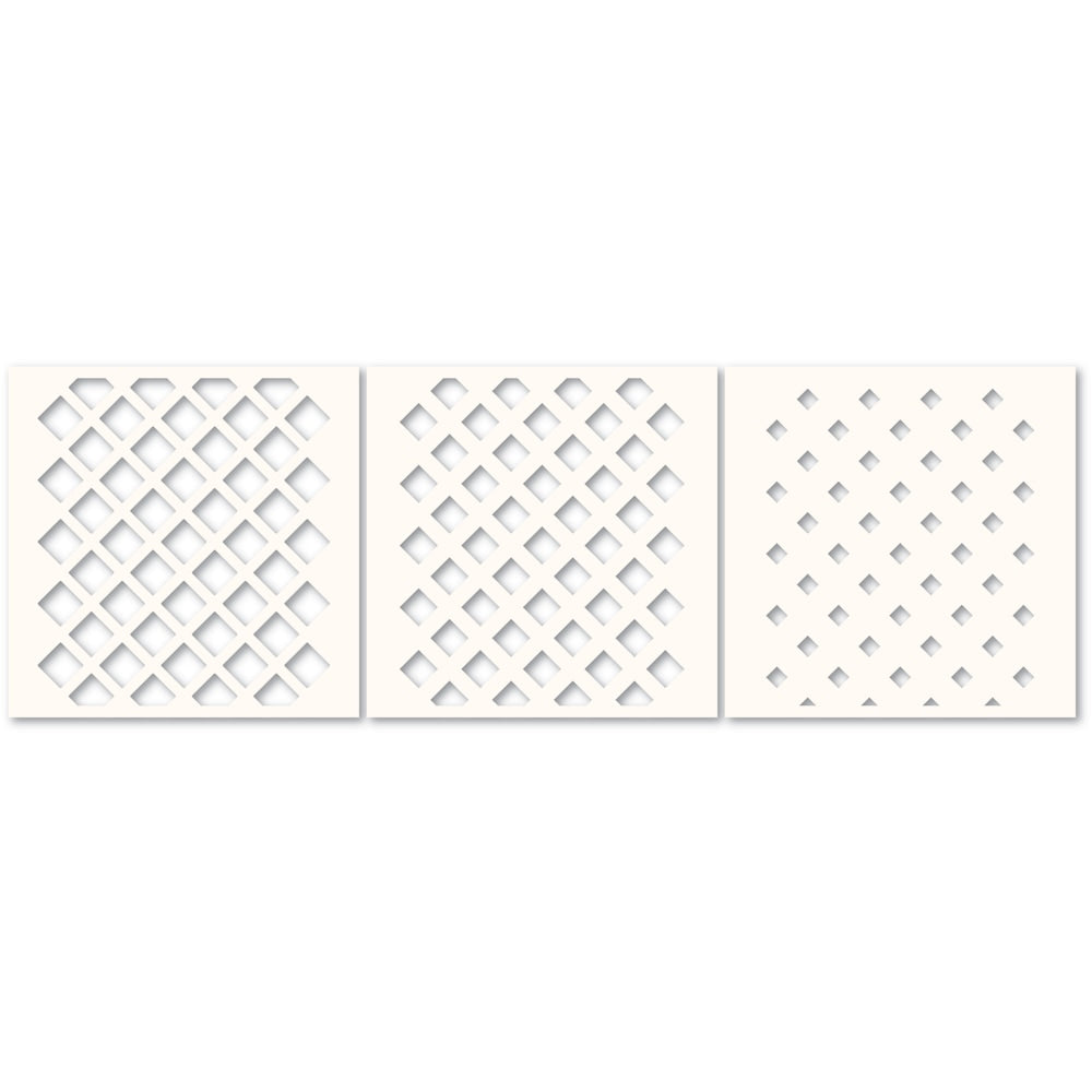 Poppy Stamps Template - Deco Diamond Stencil Set