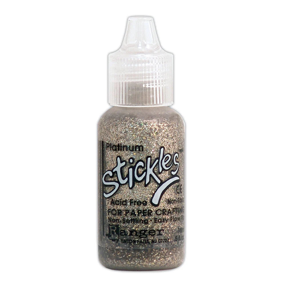 Ranger Stickles Glitterglue Platinum 18ml