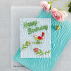 Spellbinders Knock on Wood 3D Embossing Folder GROSS