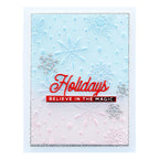 Spellbinders Flurry of Snowflakes 3D Embossing Folder GROSS