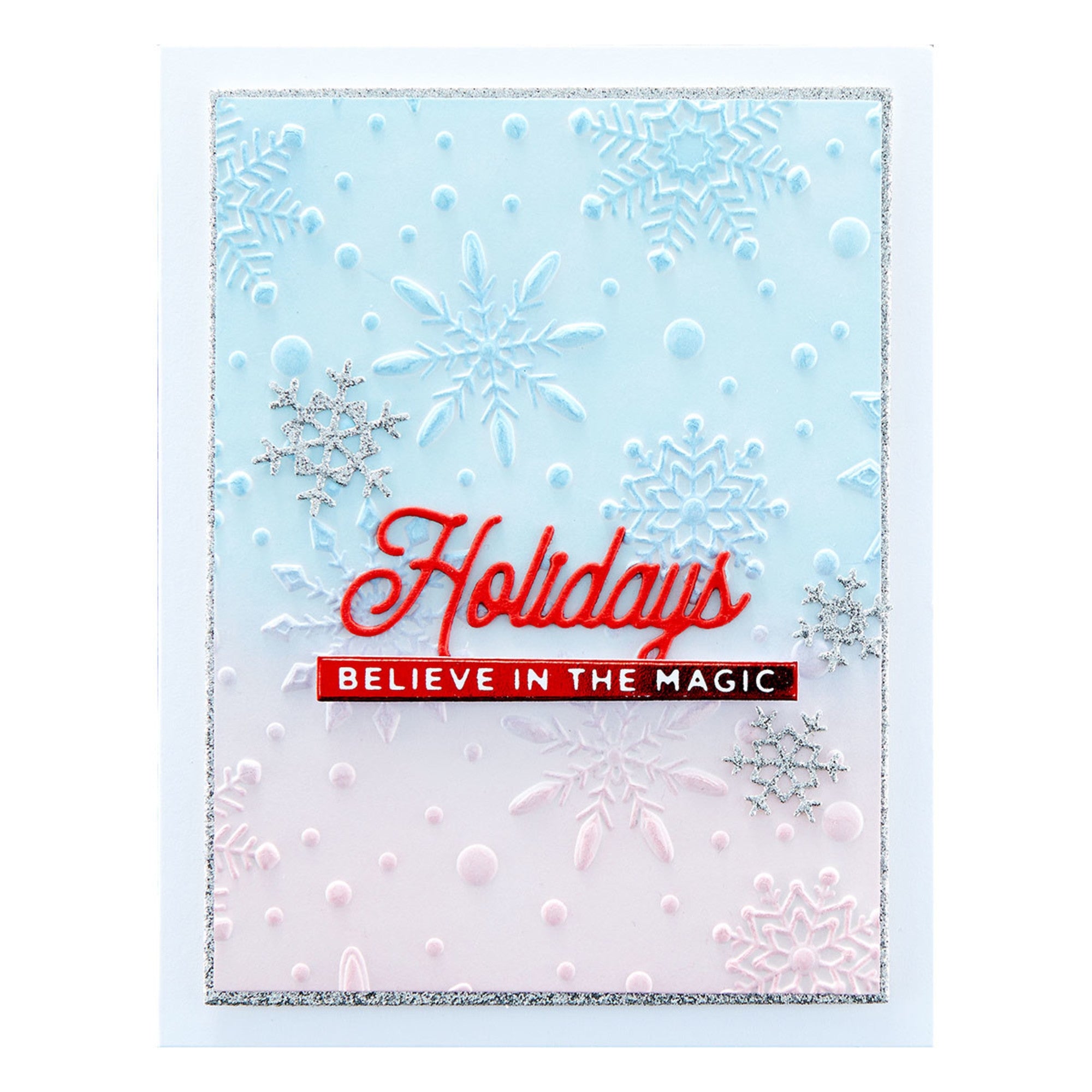 Spellbinders Flurry of Snowflakes 3D Embossing Folder GROSS