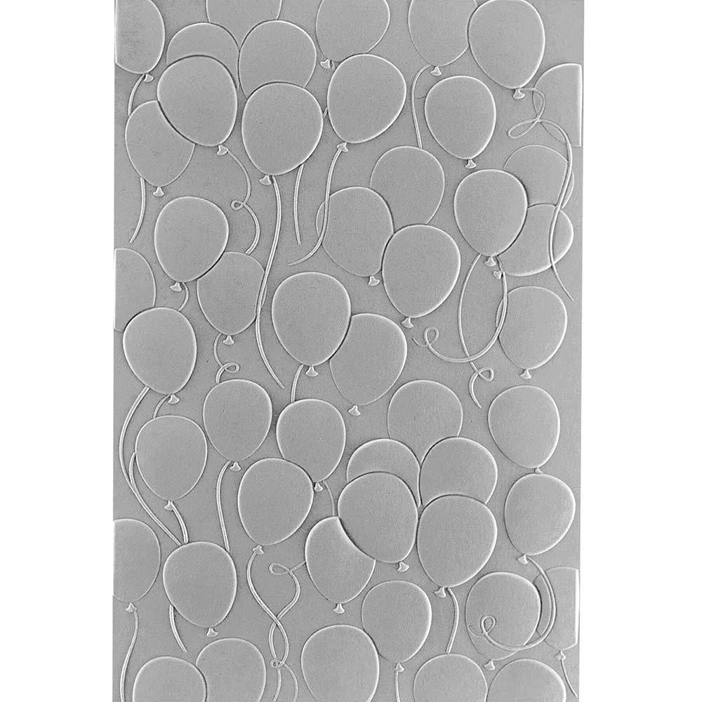 Spellbinders Floating Balloons Embossing Folder GROSS