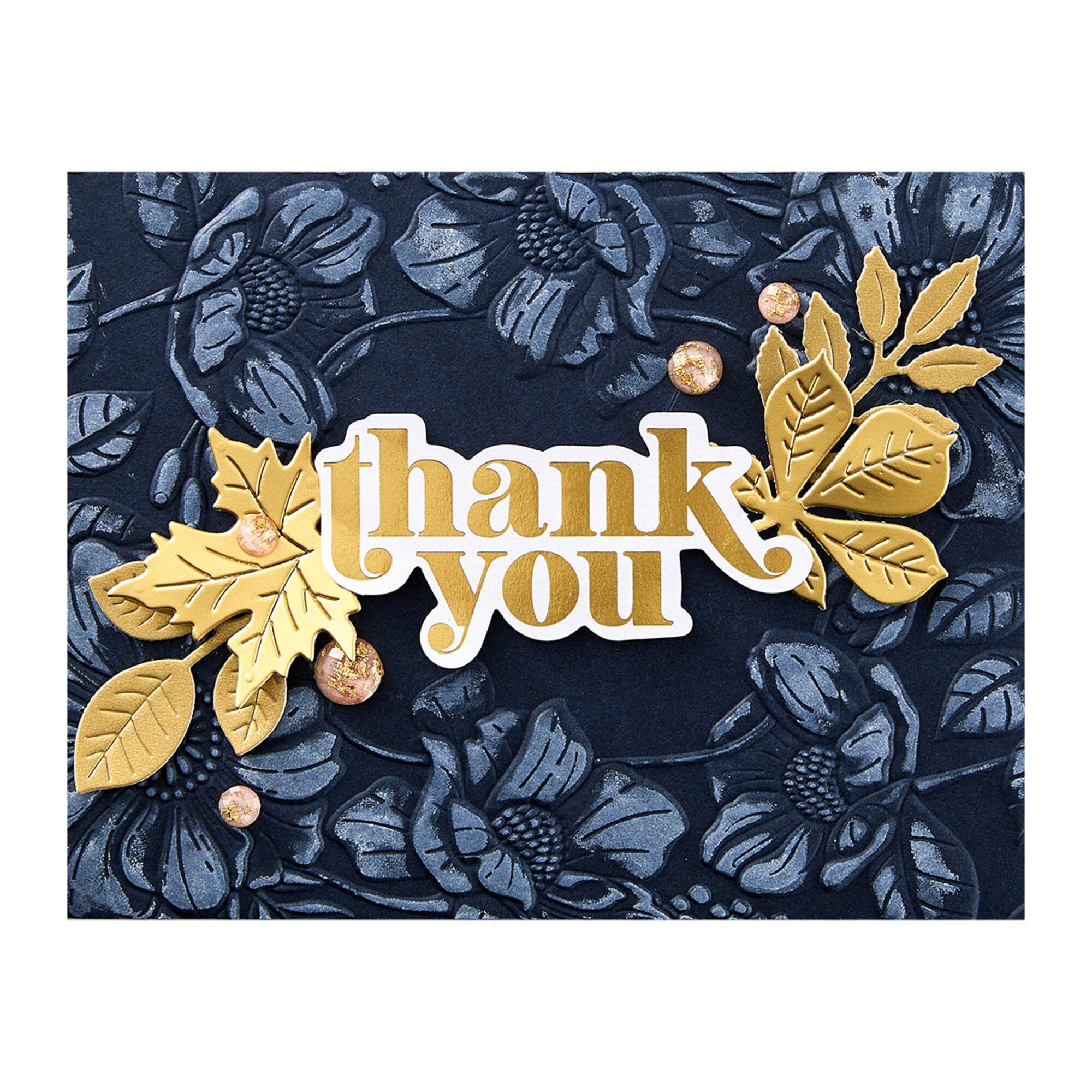 Spellbinders Fresh Picked Floral Frame 3D Embossing Folder GROSS
