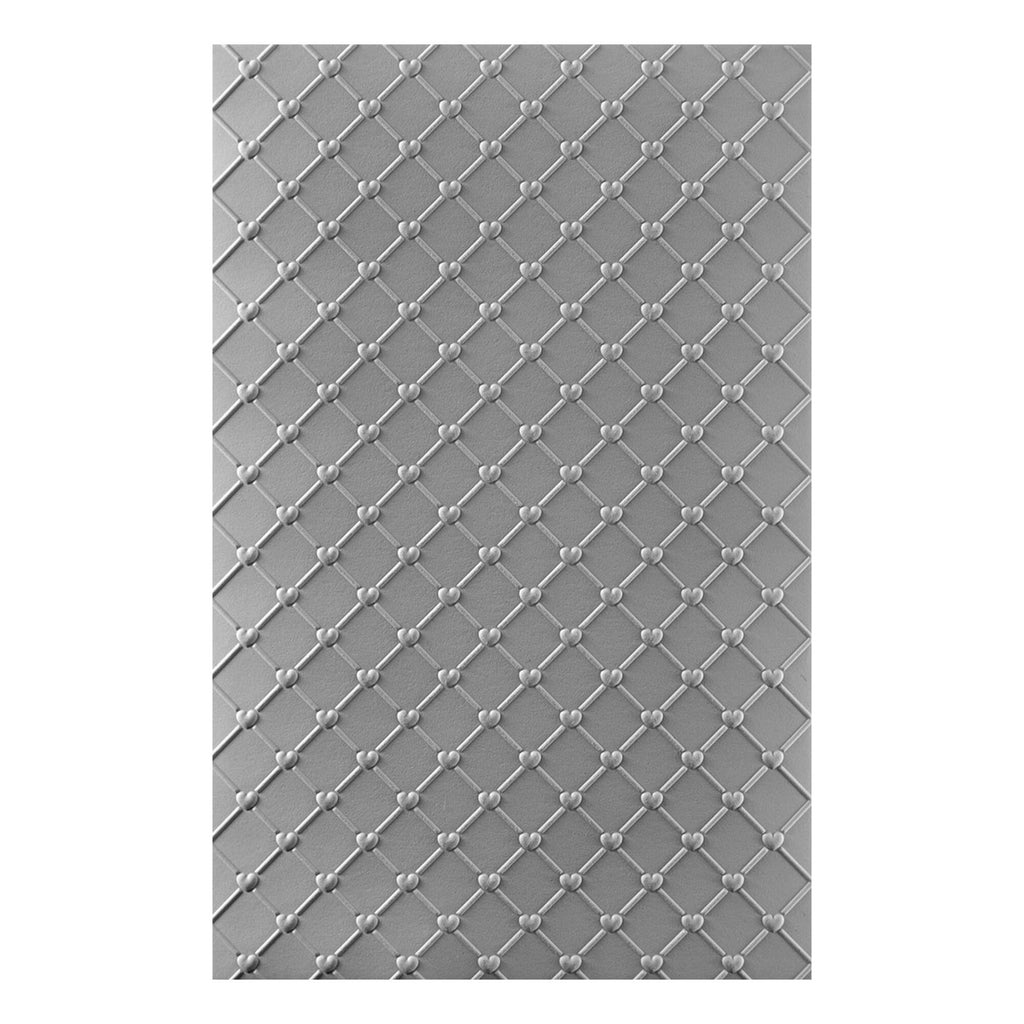 Spellbinders Cross My Heart 3D Embossing Folder GROSS