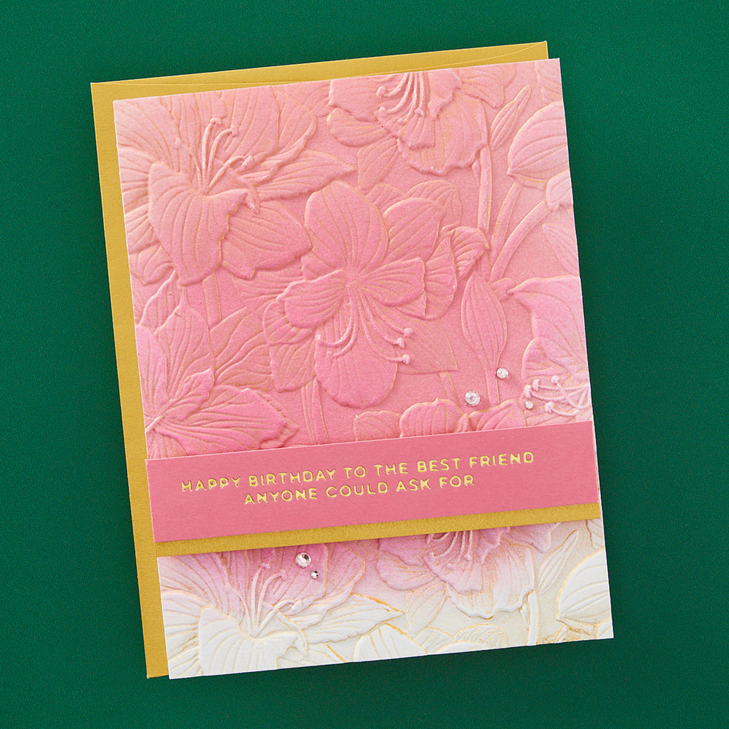 Spellbinders Amaryllis Garden 3D Embossing Folder GROSS
