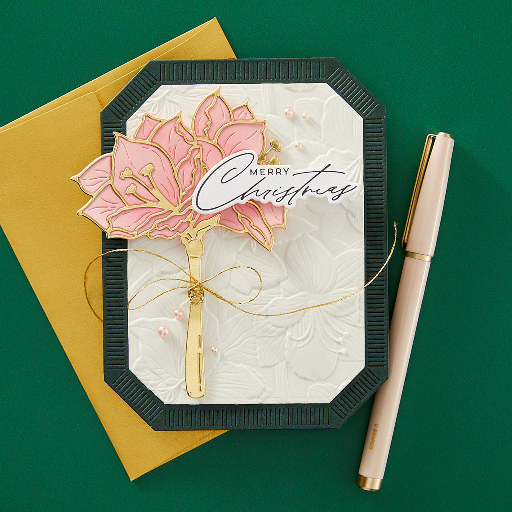 Spellbinders Amaryllis Garden 3D Embossing Folder GROSS