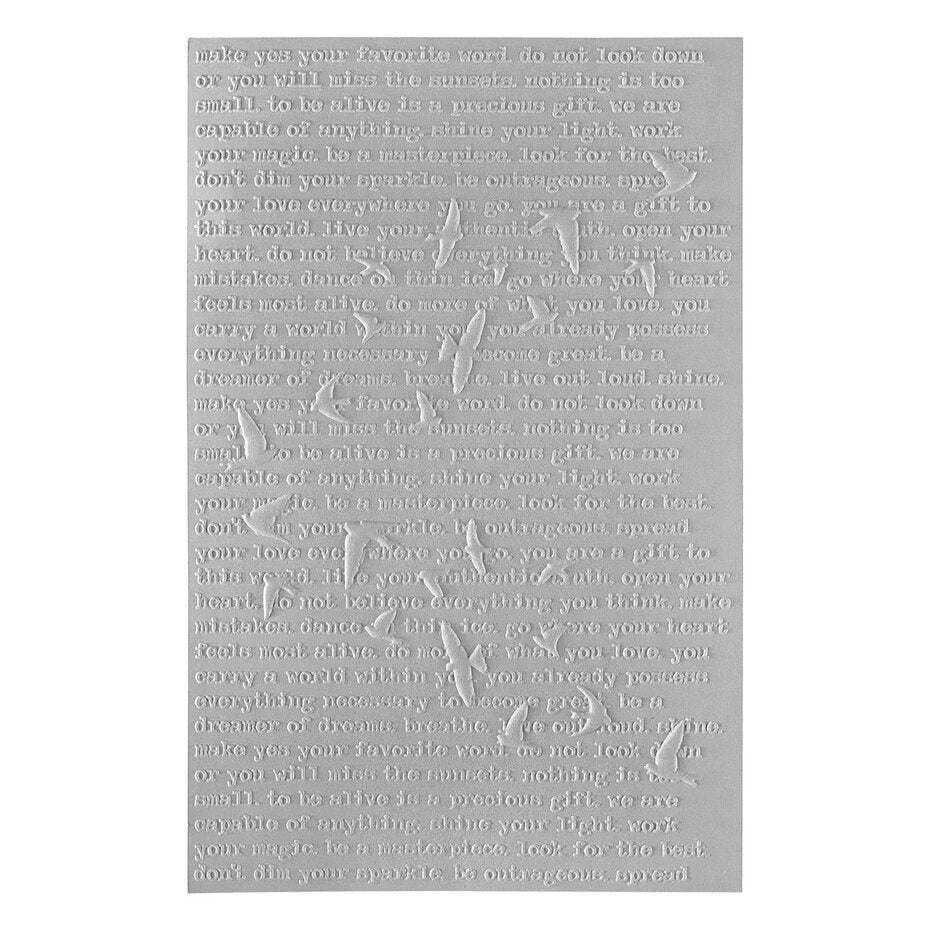 Spellbinders Soaring 3D Embossing Folder GROSS