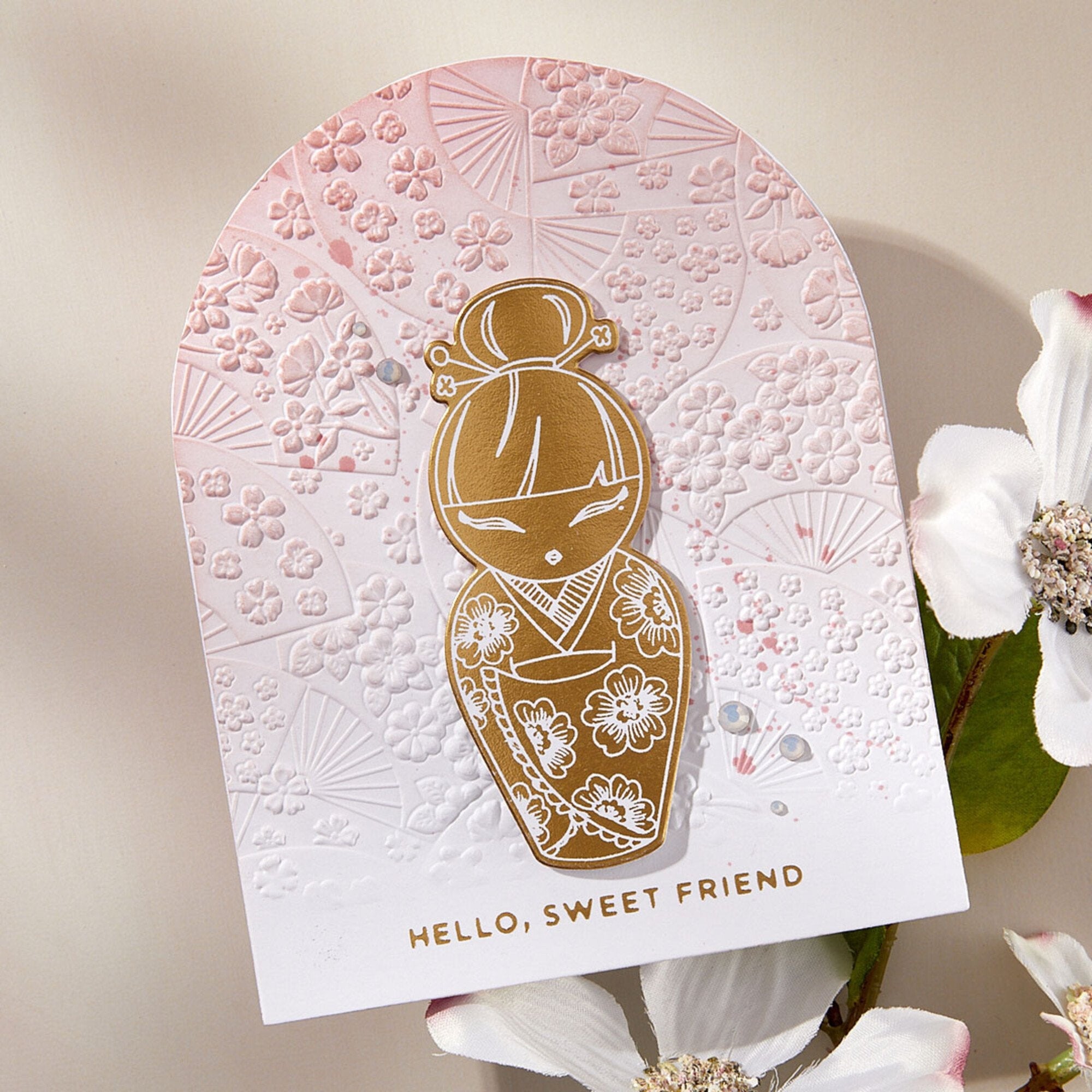 Spellbinders Spring in Kyoto 3D Embossing Folder GROSS