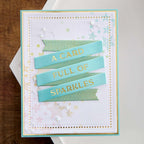 Spellbinders Glimmer Hot Foil Plates - Sentiment Banner  & Die