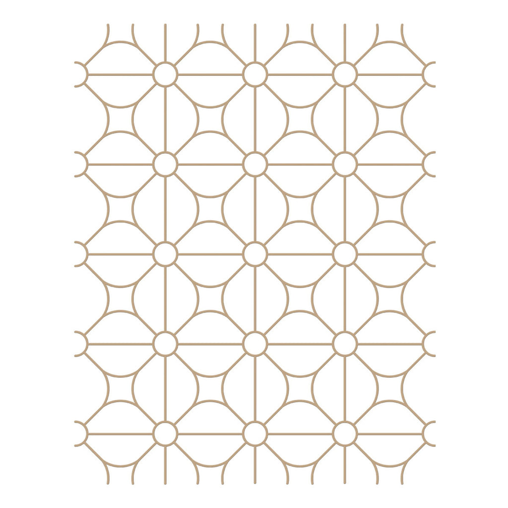 Spellbinders Glimmer Hot Foil Plates - Geometric Flower Background 