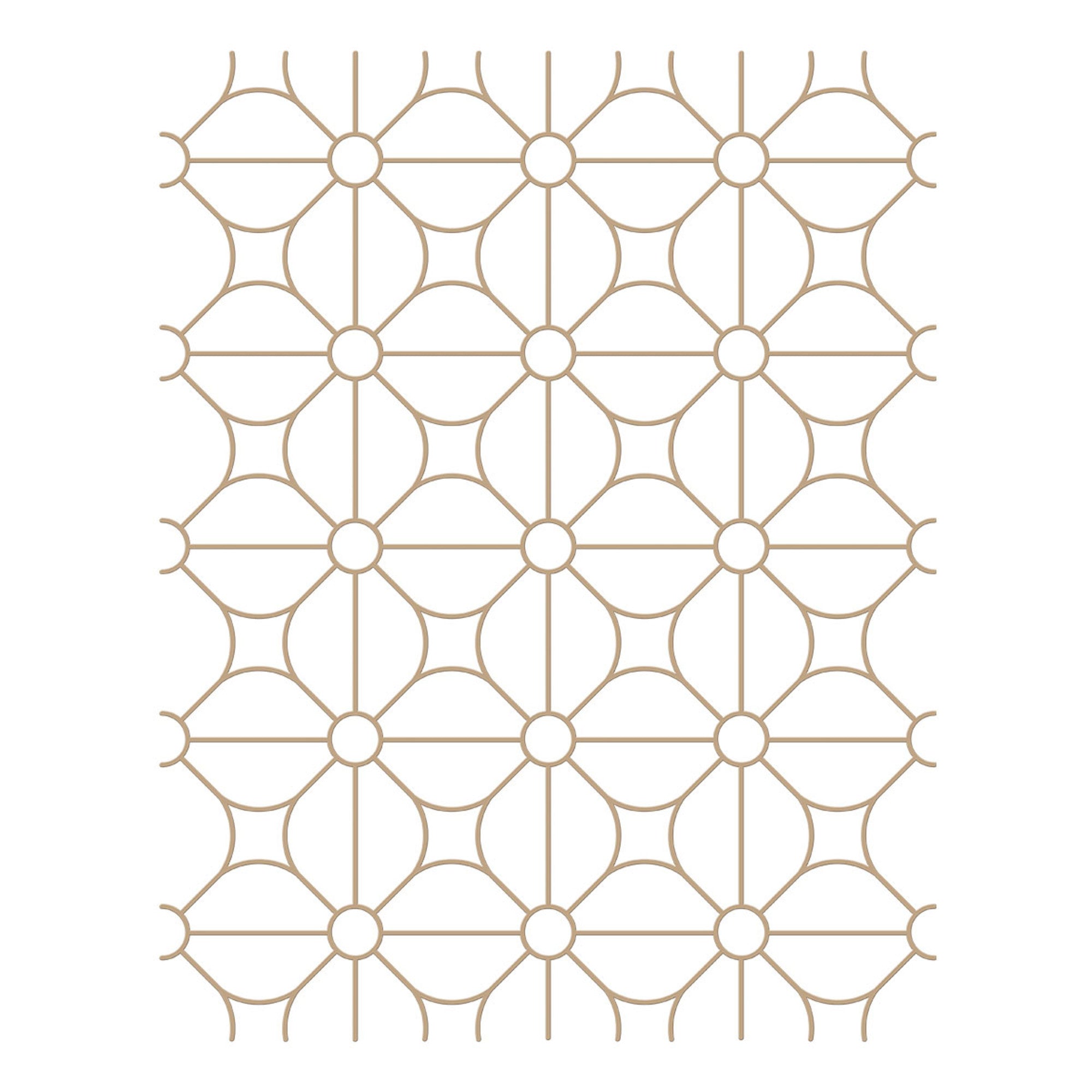 Spellbinders Glimmer Hot Foil Plates - Geometric Flower Background 