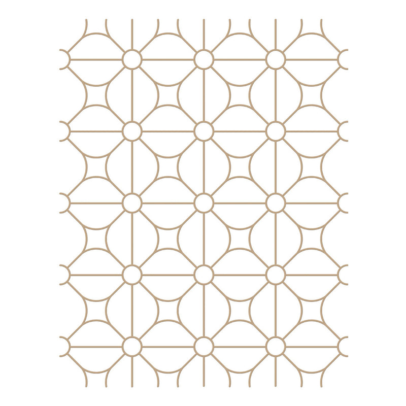 Spellbinders Glimmer Hot Foil Plates - Geometric Flower Background 