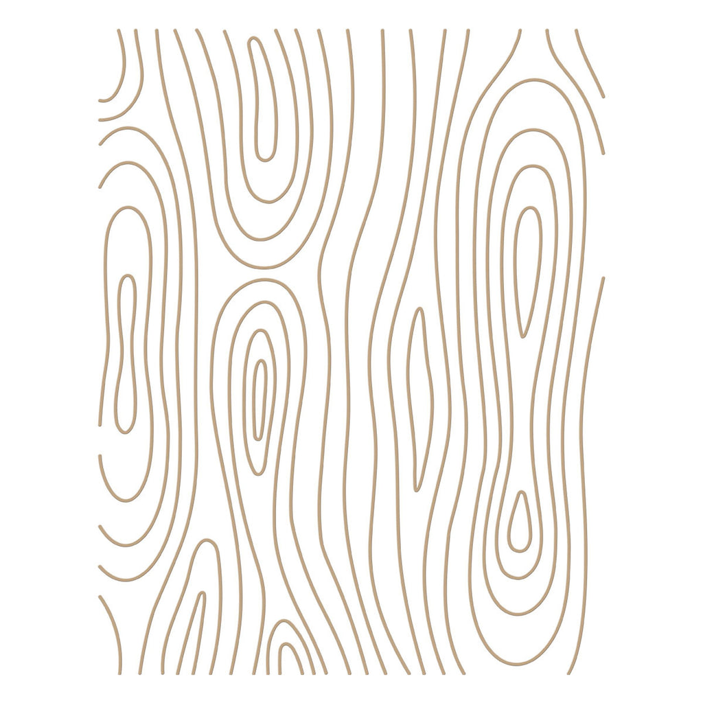 Spellbinders Glimmer Hot Foil Plates - Woodgrain Background