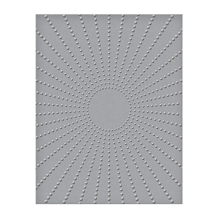 Spellbinders Sun Rays Embossing Folder