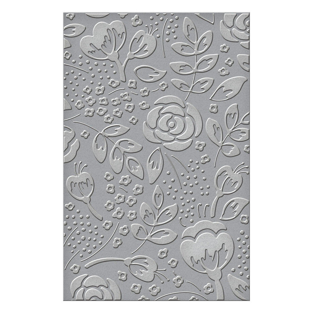 Spellbinders Bold Floral Embossing Folder GROSS