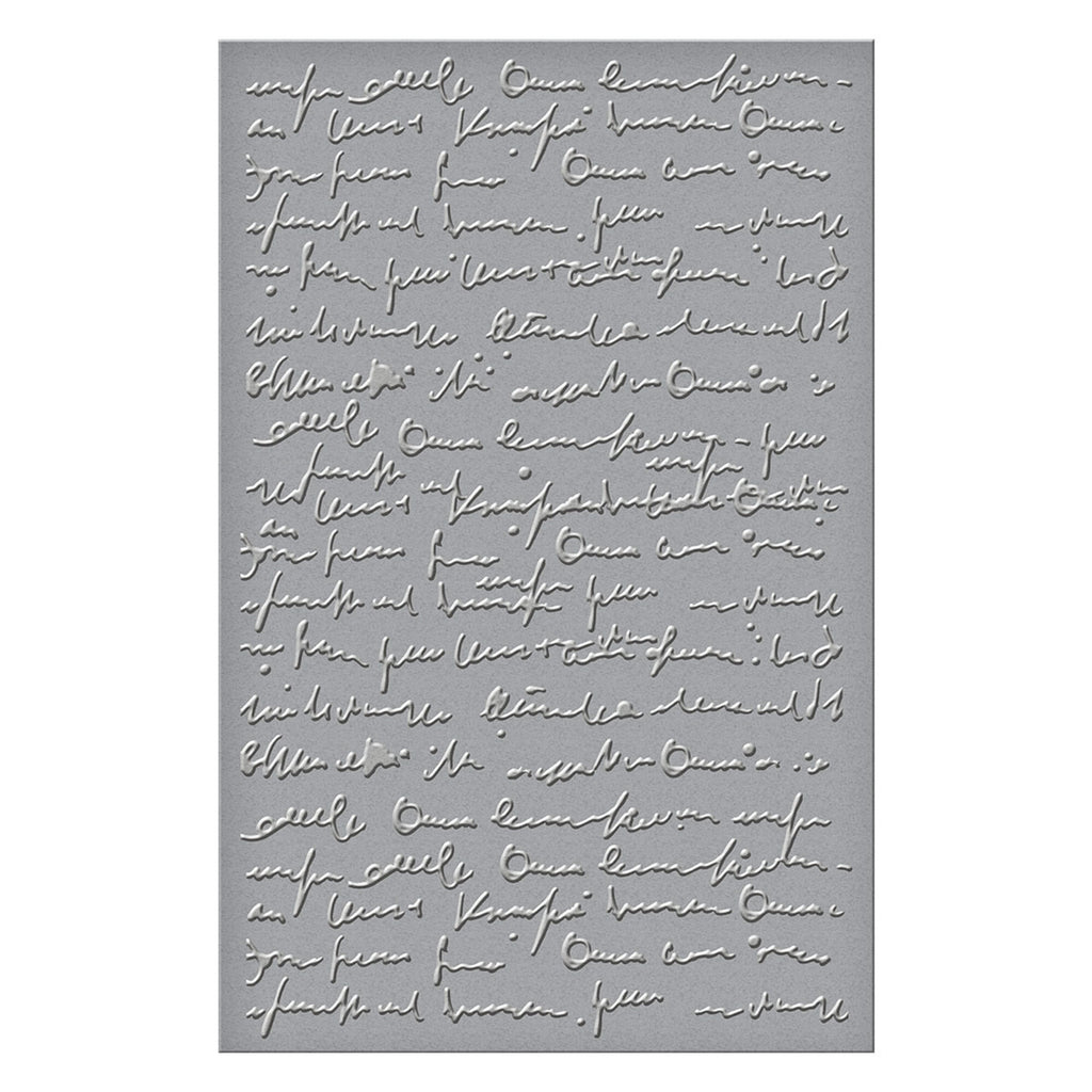 Spellbinders Scribbled Letter Embossing Folder GROSS