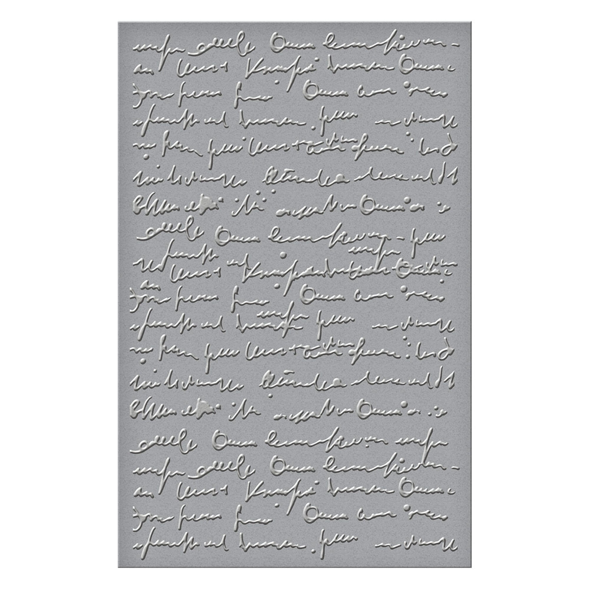 Spellbinders Scribbled Letter Embossing Folder GROSS