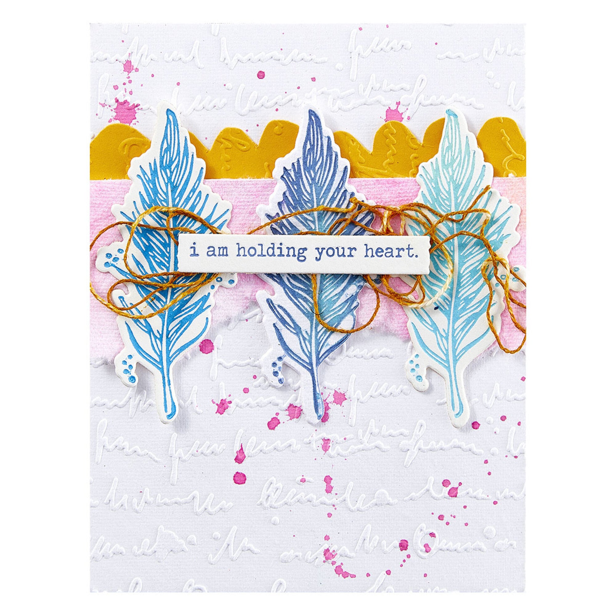 Spellbinders Scribbled Letter Embossing Folder GROSS