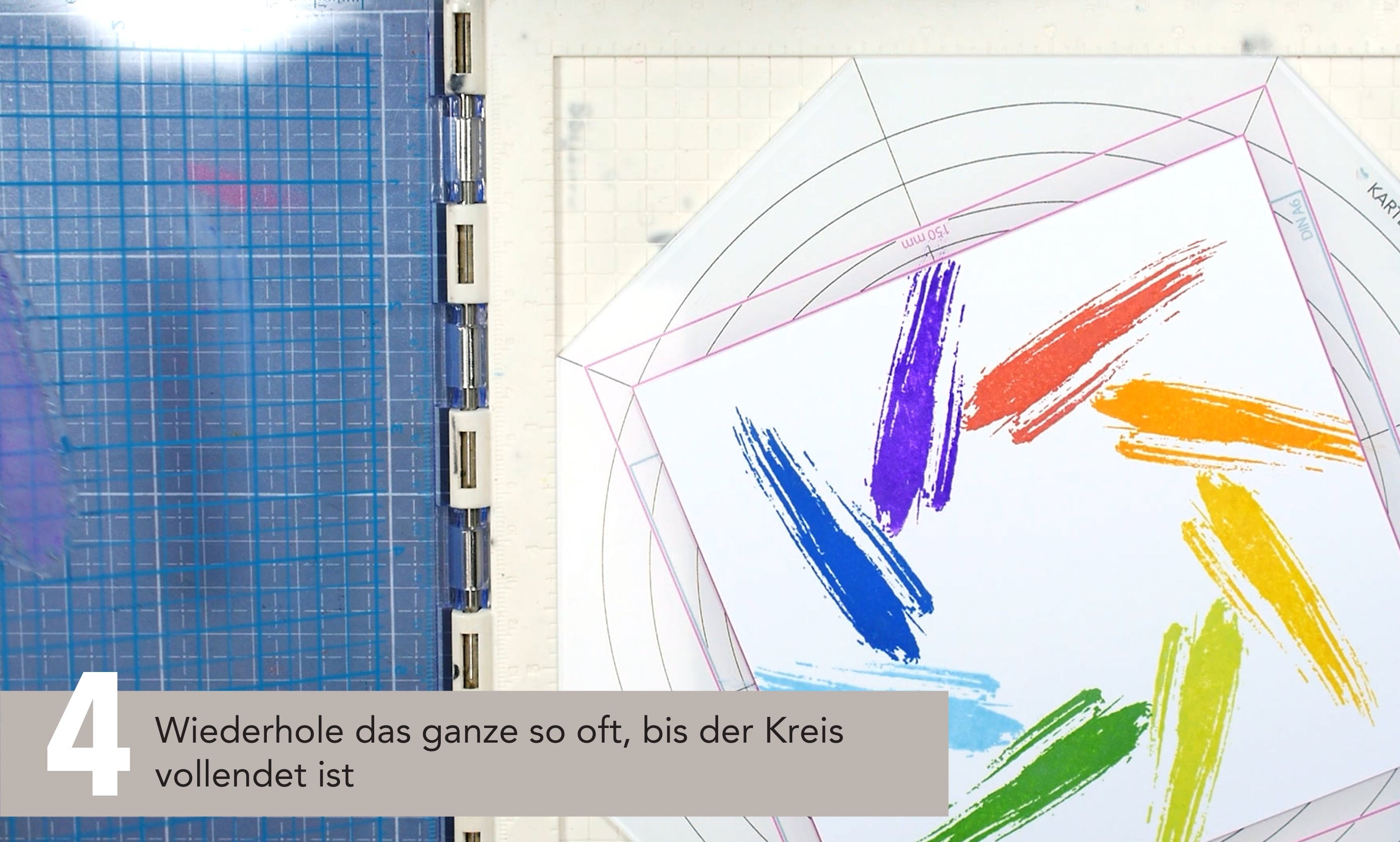 Karten-Kunst Stempel Tool Circulus8 Kranz- und Kreisstempelhilfe Anleitung