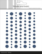 Simple and Basic Matte Enamel Dots Navy (77pcs) / Blau
