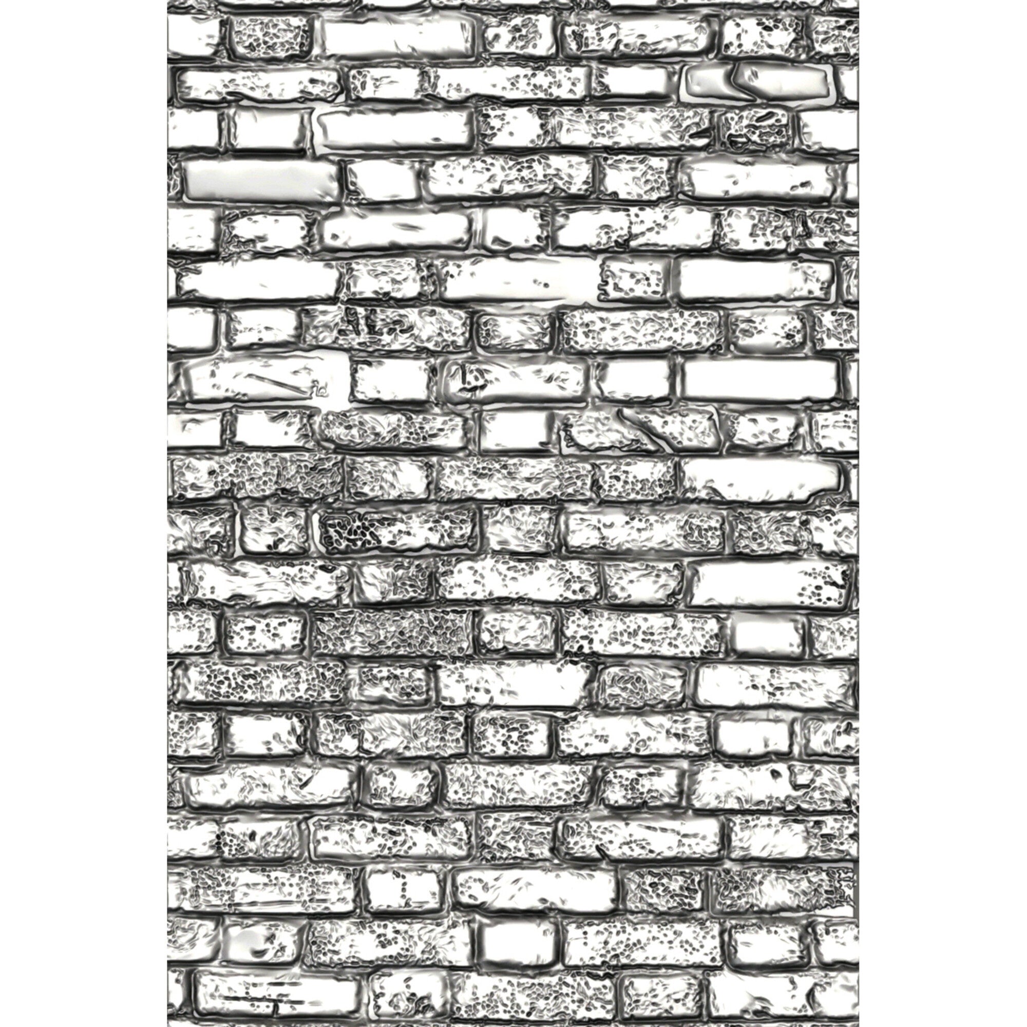 Sizzix Mini 3D Texture Fades Embossing Folder - Brickwork 7,2 x 11 cm