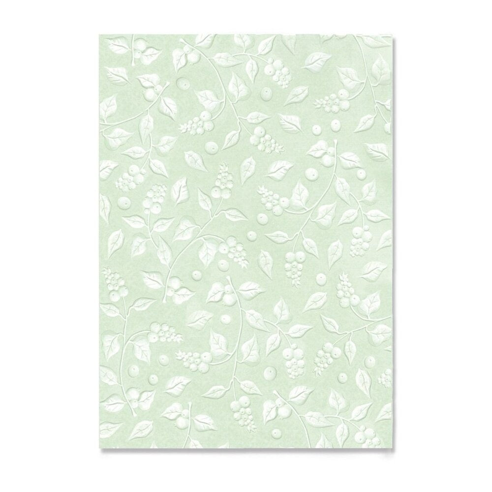 Sizzix 3D Texture Fades Embossing Folder GROSS A5 - Snowberry