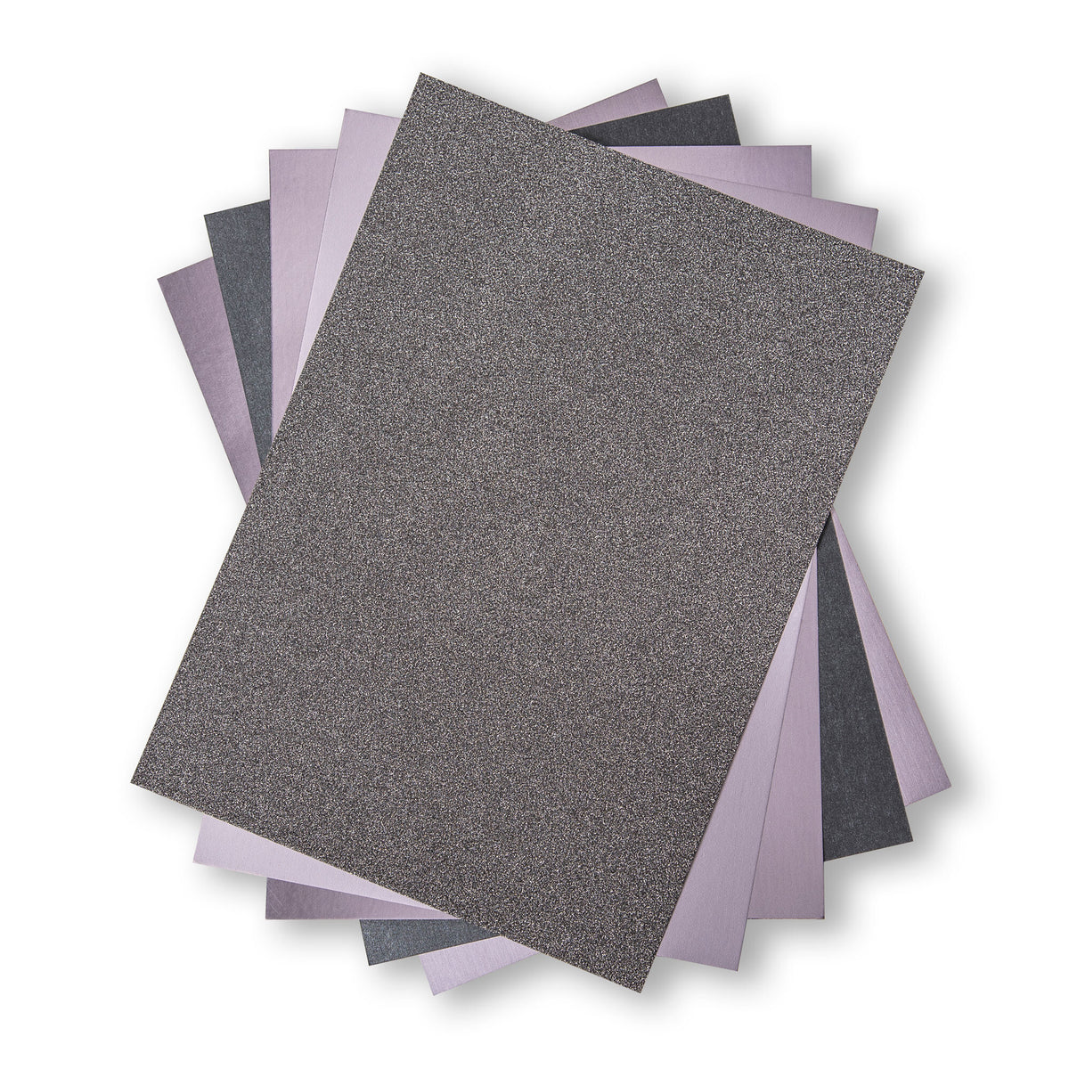 Sizzix Opulent Cardstock A4 Charcoal (5x10pcs) (664536) / Grau