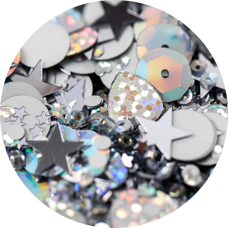 Sizzix Making Essential Pailletten & Perlen - Silber