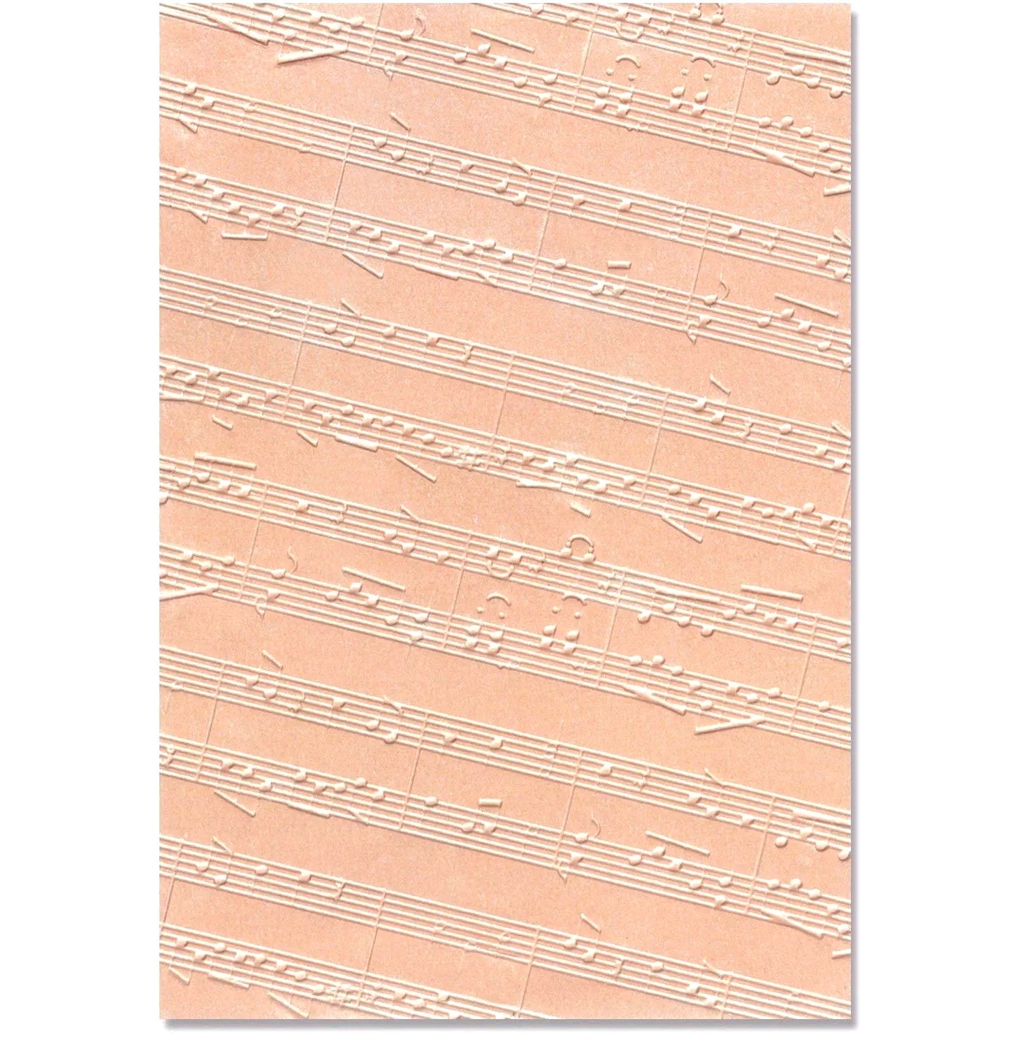 Sizzix 3D Texture Fades Embossing Folder - Musical Notes