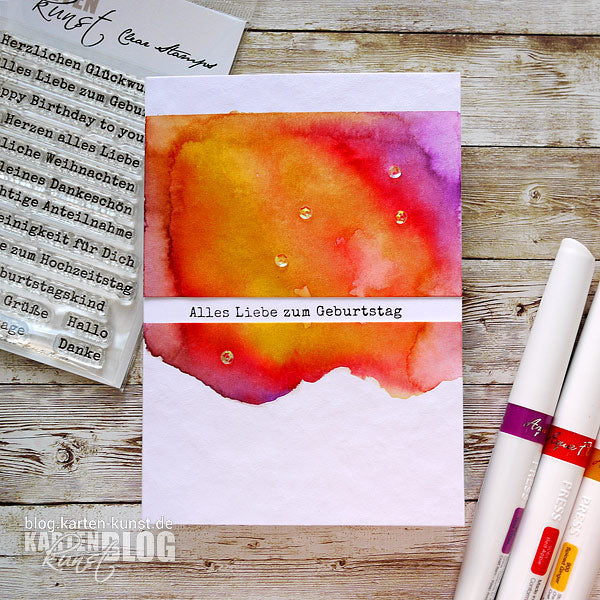 Karten-Kunst Clear Stamps KK-0146 - Aus der Schreibmaschine