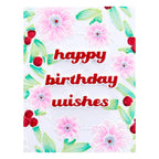 Spellbinders Notched Corner Florals 3D Embossing Folder GROSS